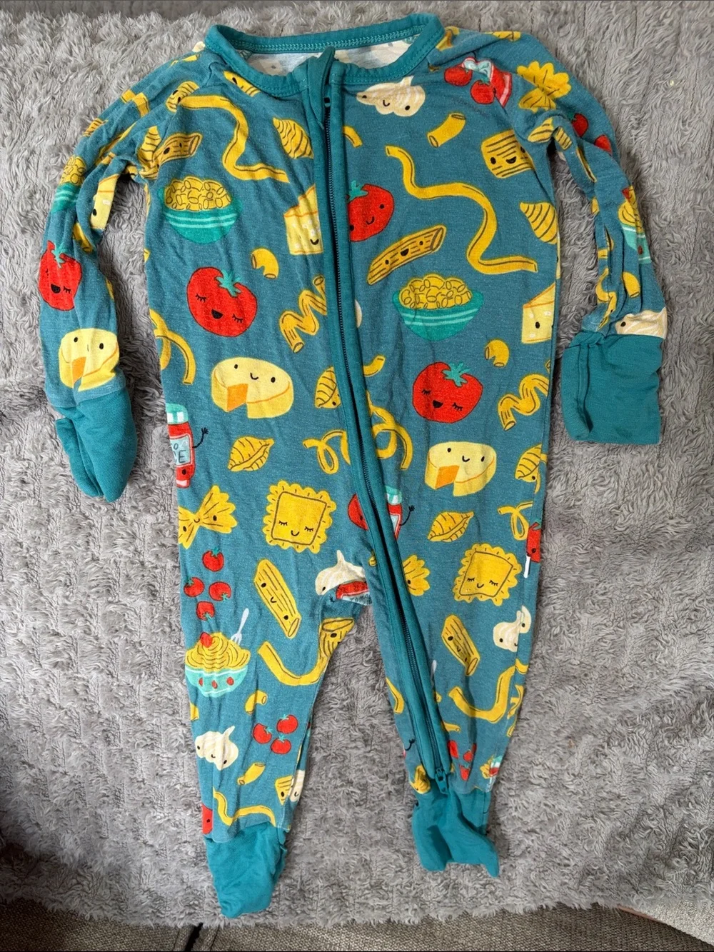 Little Sleepies Pasta Party bamboo sleeper
